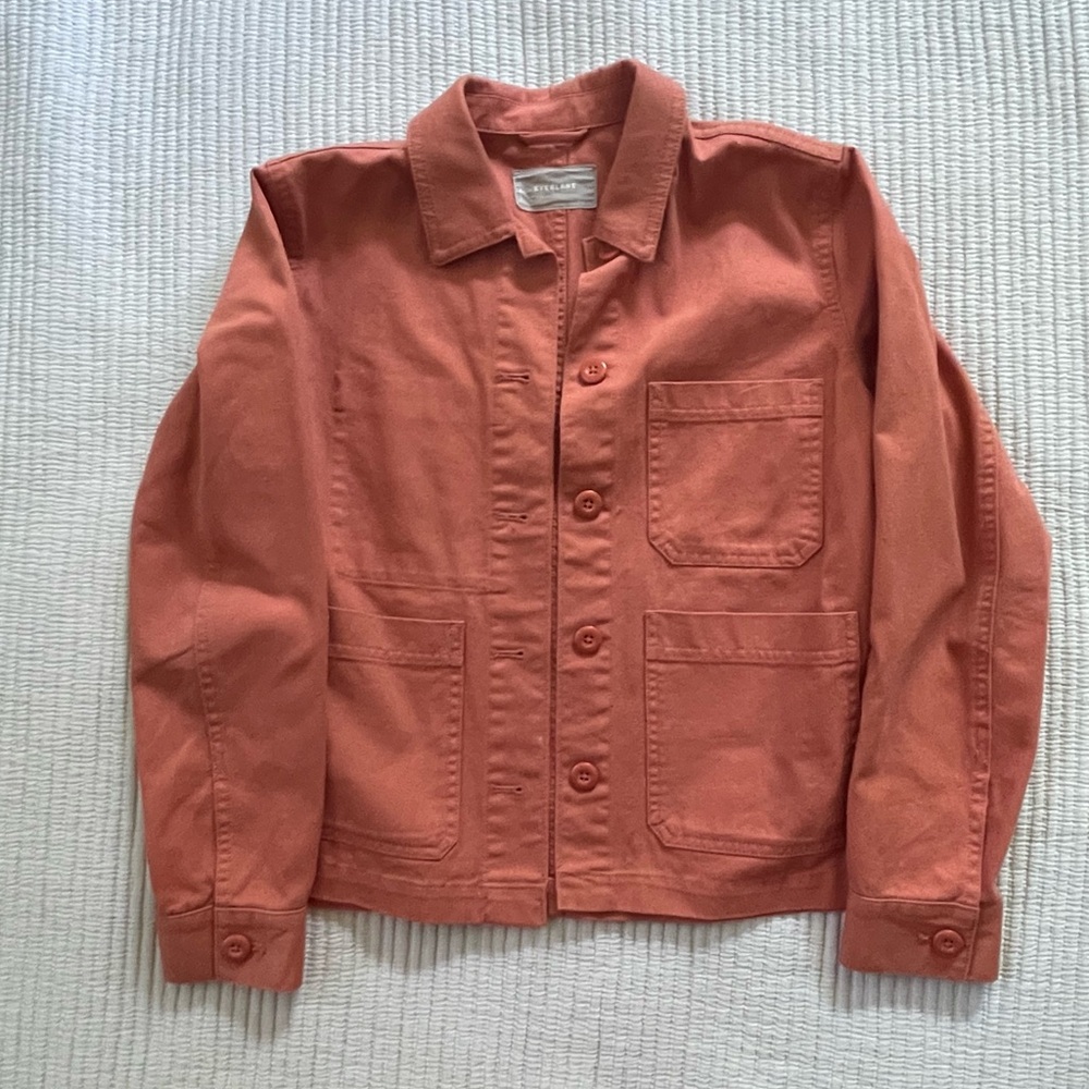 Everlane Terracotta Cropped Chore Jacket